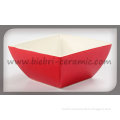 white red decorative salad bowls red